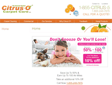 Tablet Screenshot of citrusocarpetcleaning.com